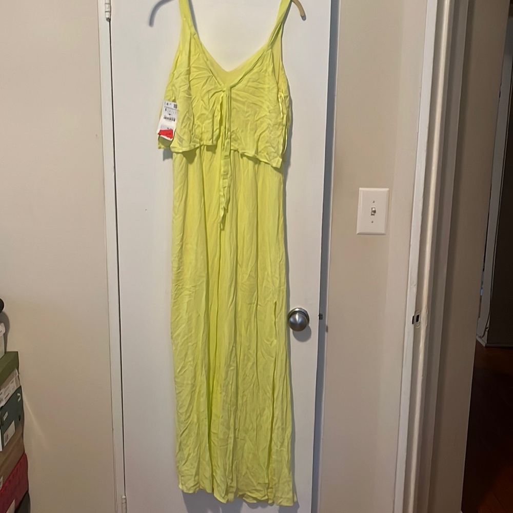 Zara Lime Green Dress - Size Small - Brand New with Tags